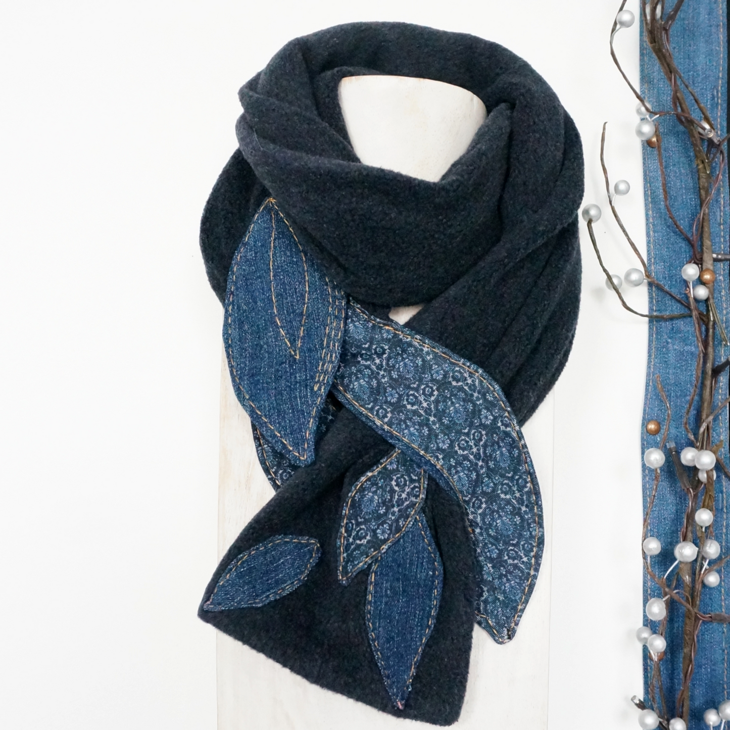 Denim and Polar Scarf
