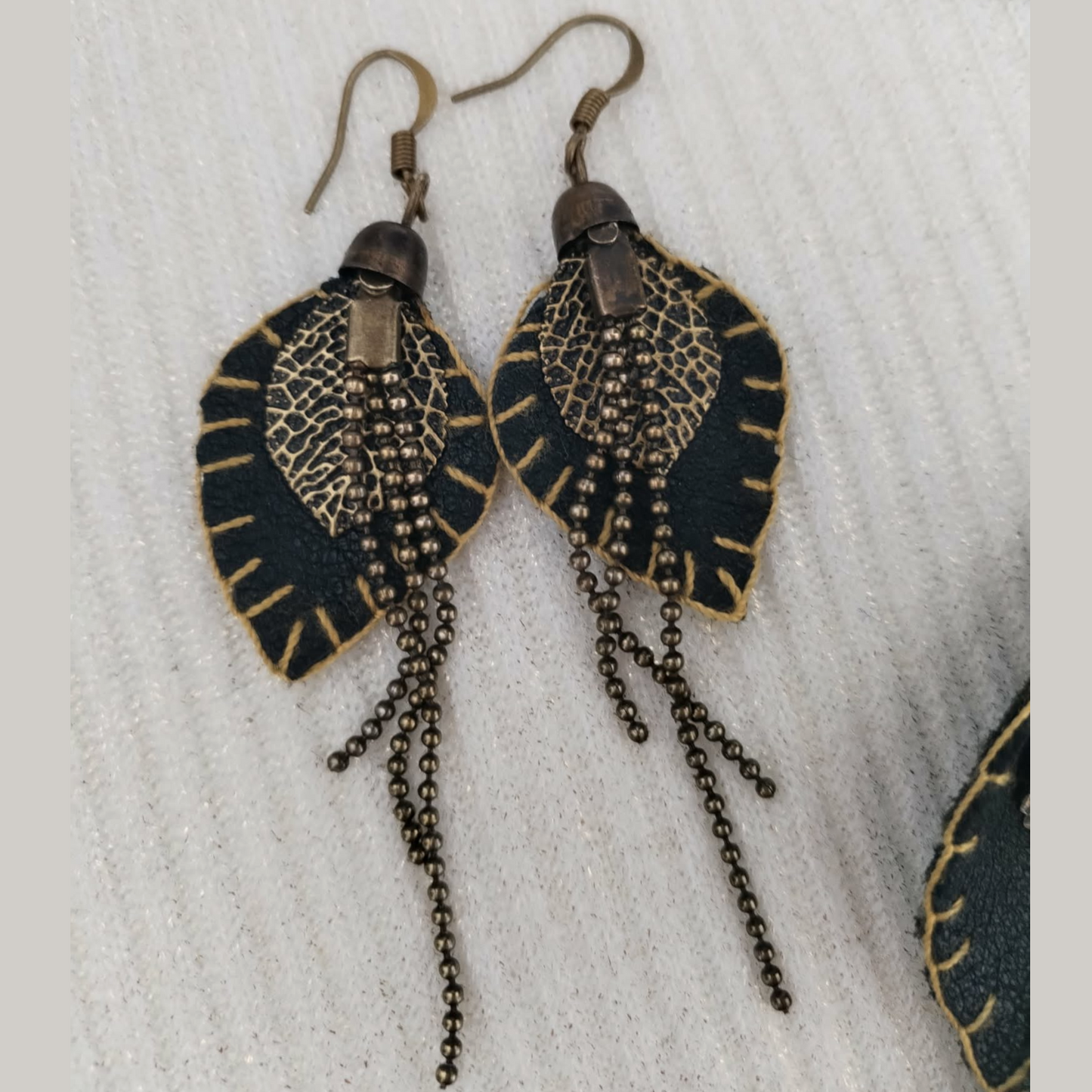 The Leaves - set, earrings and necklace