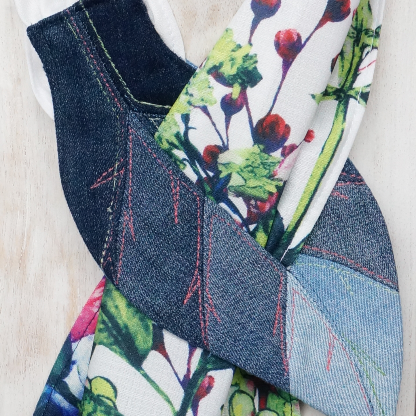 Butterfly in the Garden - Textile Scarf Scarf