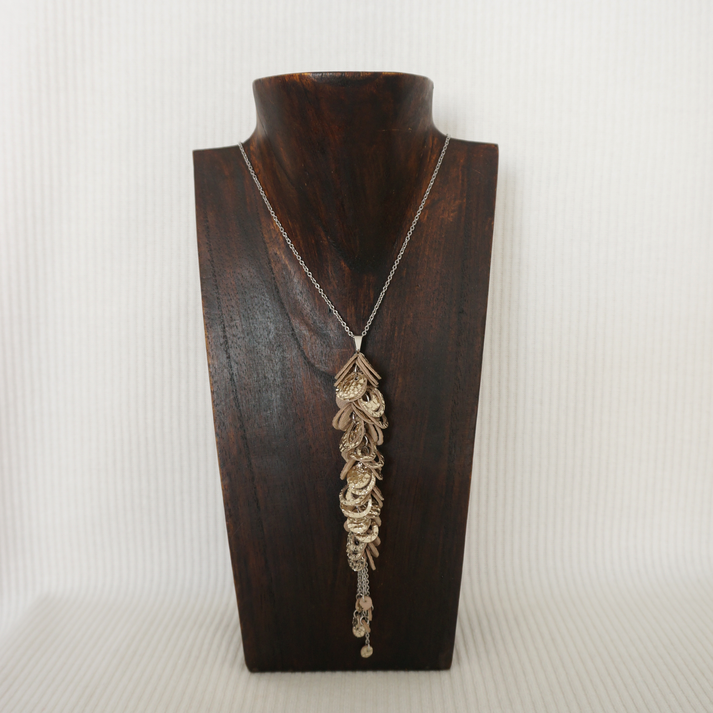 Golden Circles - set, necklace and earrings