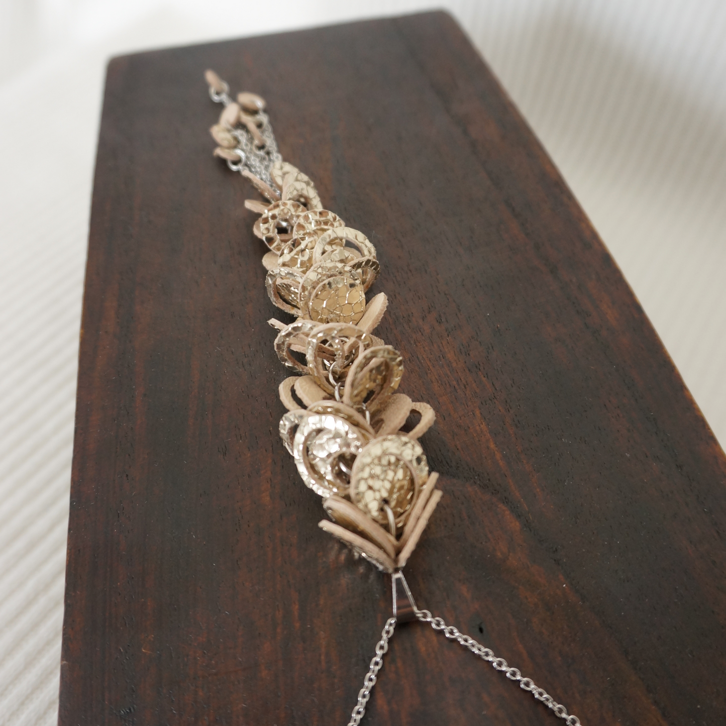 Golden Circles - set, necklace and earrings