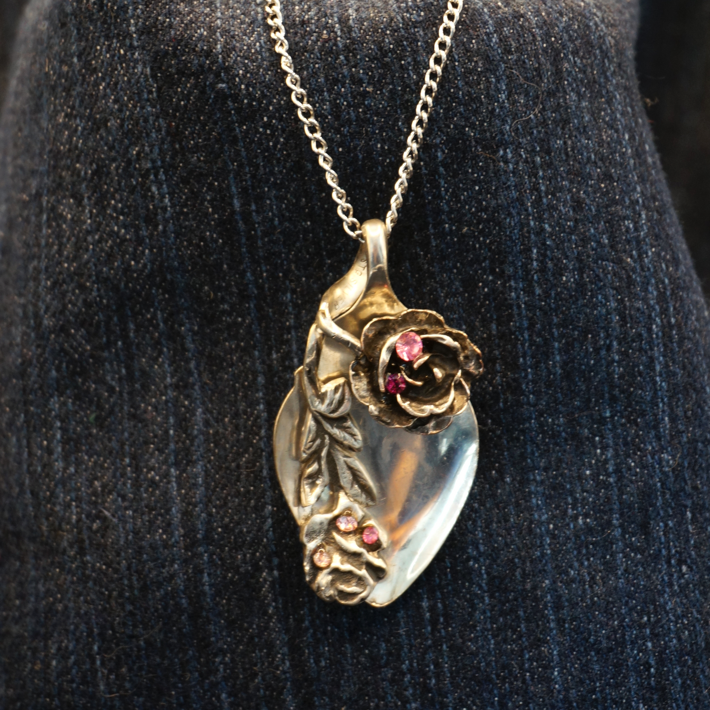 Roses - Sterling Silver Necklace